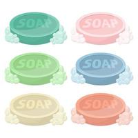Solid soap for washing vector design illustration isolated on white background