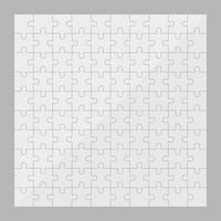 Vector Transparent Jigsaw Puzzle With 100 Pieces Royalty Free SVG