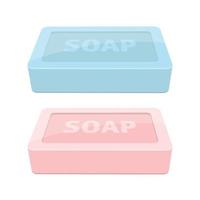 Solid soap for washing vector design illustration isolated on white background