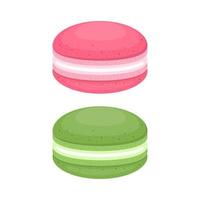 Delicious macaroons vector design illustration isolated on white background