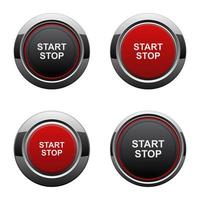 Start engine button vector design illustration isolated on white background