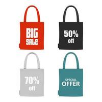 Sale bag vector design illustration isolated on white background