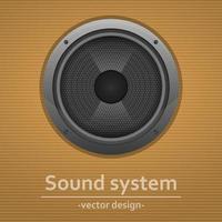 Audio speakers vector design illustration