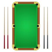 Billiards table vector design illustration isolated on white background