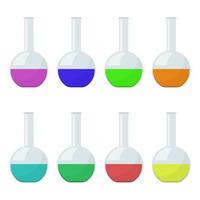 Chemical flask vector design illustration isolated on white background