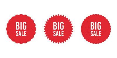 Big sale sticker vector design illustration isolated on white background