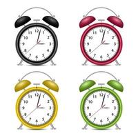 Alarm clock vector design illustration isolated on white background