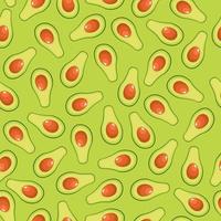 Avocado pattern vector design illustration