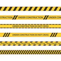 Under construction zone vector design illustration isolated on white background