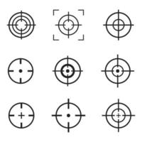 Crosshair icon vector design illustration isolated on white background