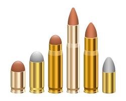 Gun bullet vector design illustration isolated on white background