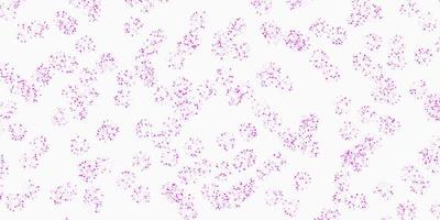 Light pink vector doodle background with flowers.