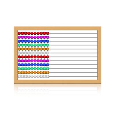 Abacus vector design illustration isolated on white background