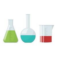 Chemical flask vector design illustration isolated on white background