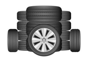 Car tyre vector design illustration isolated on white background