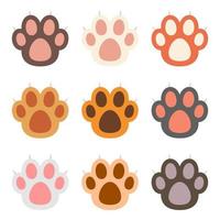 Cat paw vector design illustration isolated on white background