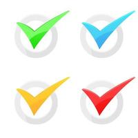 Check mark vector design illustration isoalted on white background