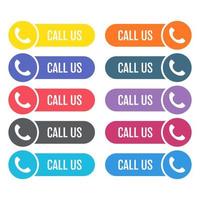 Call us button vector design illustration isolated on white background