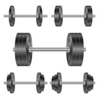 Dumbbell vector design illustration isolated on white background