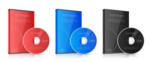 Ilustración de diseño vectorial de cd y dvd aislado sobre fondo blanco vector