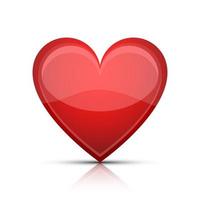 Heart shape vector design illustration isolated on white background