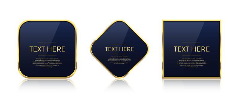 Luxury golden banner vector design illustration