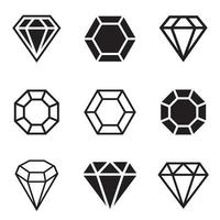 Diamnod vector design illustration isolated on white background