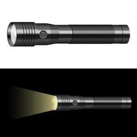 Flashlight vector design illustration isolated on background