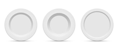 Porcelain plate vector design illustration isolated on background