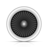 Jet engine vector design illustration isolated on white background