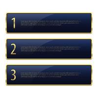 Luxury golden banner vector design illustration