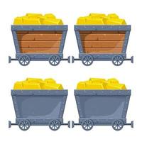 Mine cart vector design illustration isolated on white background