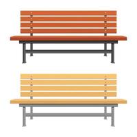 Park bench vector design illustration isolated on white background