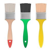 Paint brush vector design illustration isolated on white background