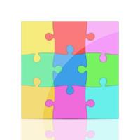 Puzzle vector design illustration isolated on white background