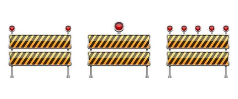 Stop barrier vector design illustration isolated on white background