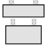 Ilustración de diseño de vector de plantilla de caja de luz aislada sobre fondo blanco