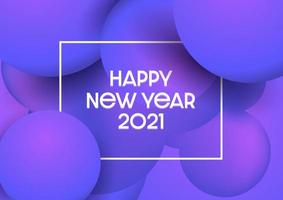 Abstract Happy New Year background with modern design vector