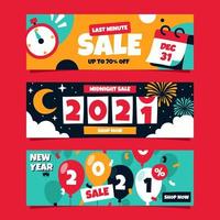 Countdown New Year Banner vector