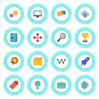 Icon Set Of Search Engine Optimization For Personal And Commercial Use... vector