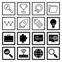 Icon Set Of Search Engine Optimization For Personal And Commercial Use... vector