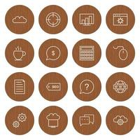 Icon Set Of Search Engine Optimization For Personal And Commercial Use... vector