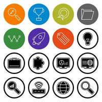 Icon Set Of Search Engine Optimization For Personal And Commercial Use... vector