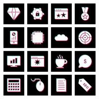 Icon Set Of Search Engine Optimization For Personal And Commercial Use... vector