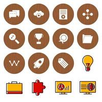 Icon Set Of Search Engine Optimization For Personal And Commercial Use... vector