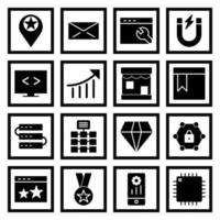 Icon Set Of Search Engine Optimization For Personal And Commercial Use... vector