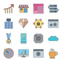 Icon Set Of Search Engine Optimization For Personal And Commercial Use... vector