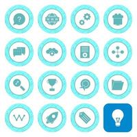 Icon Set Of Search Engine Optimization For Personal And Commercial Use... vector