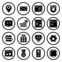 Icon Set Of Search Engine Optimization For Personal And Commercial Use... vector