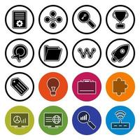 Icon Set Of Search Engine Optimization For Personal And Commercial Use... vector